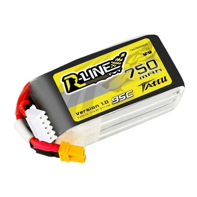 Baterie Tattu R-Line 750mAh 14,8V 95C 4S1P JST-XHR