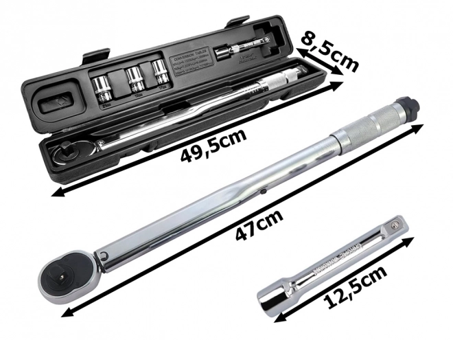 Dynamometrická sada s kazetou na klíče 40-210 Nm