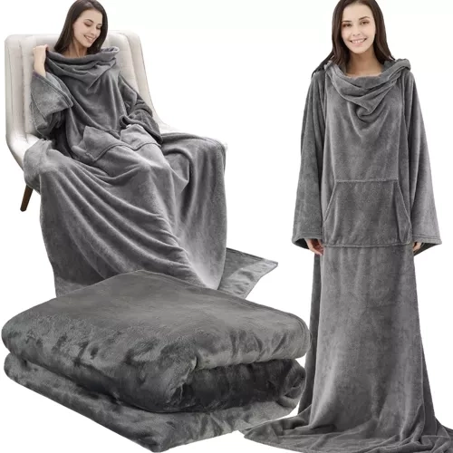 Mikina-blanket světle šedá Ruhhy 22649