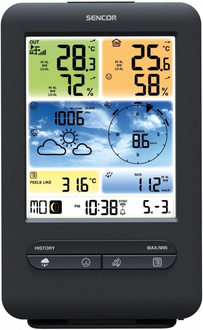 Postprofesionální meteorologická stanice s Wifi senzorem SWS 9898 WiFI 5v1