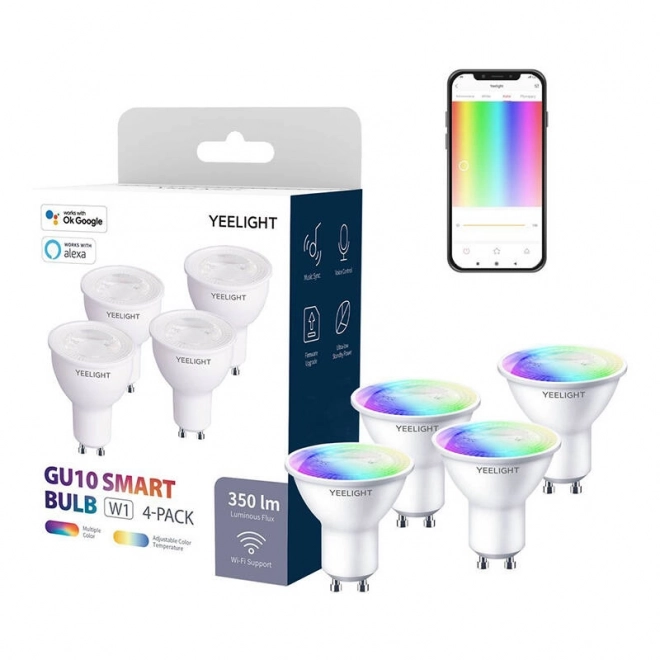 Chytrá žárovka LED Yeelight GU10 Smart Bulb W1 (barva) - 1ks