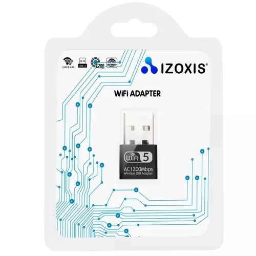 Adaptér WIFI na USB 1200Mbps Izoxis 19181