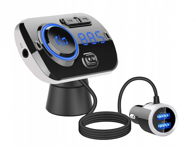 Bluetooth FM vysílač USB 5.0 multifunkční 8v1