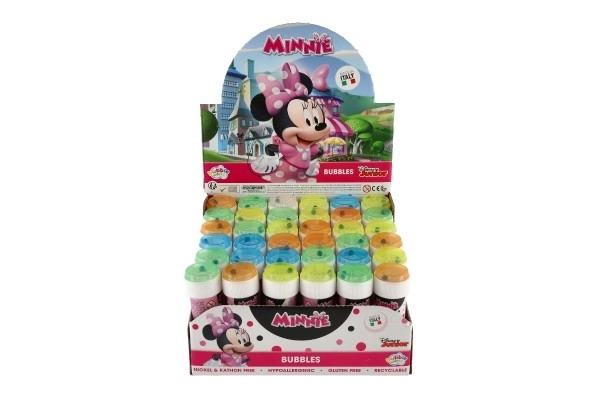 Bublifuk Minnie 60ml 11,5cm 4 barvy 36ks v boxu