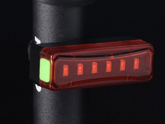 Bike light přední zadní led usb kit