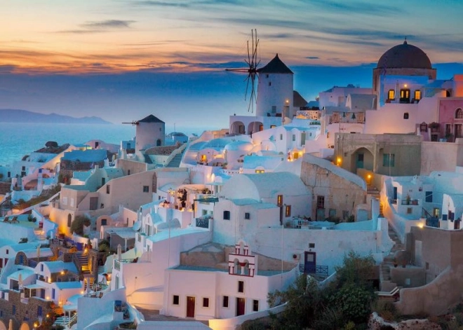 Ravensburger puzzle Večer v Santorini 1000 dílků