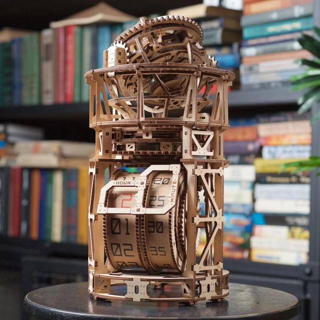 Ugears 3D dřevěné mechanické puzzle Hodinový strojek s tourbillonem