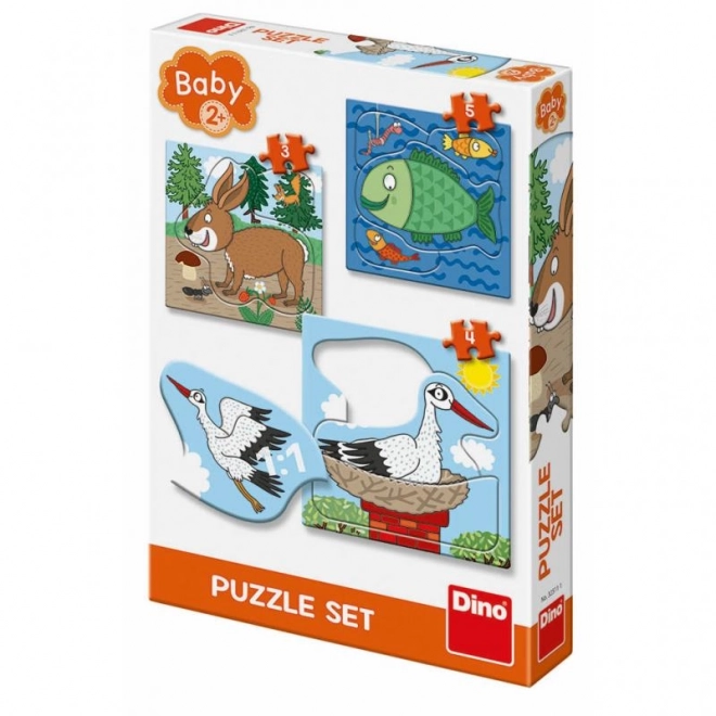 Zvířátka: Kde žijí 3-5 baby puzzle