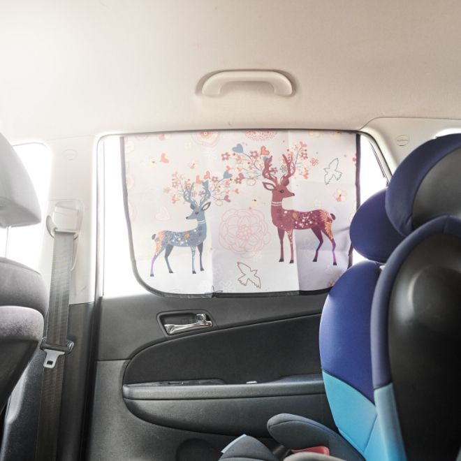 Magnetická záclona na okno automobilu jelen