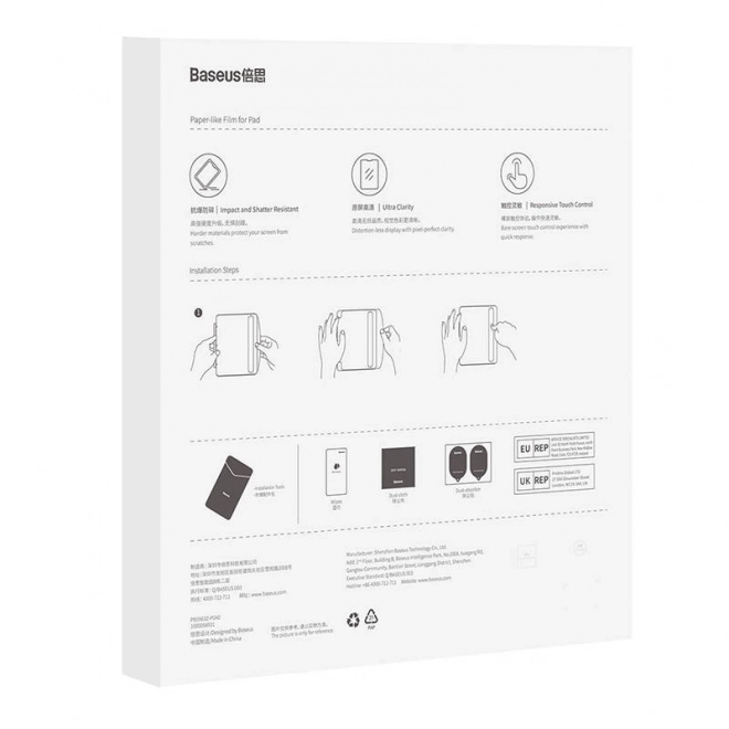 Tvrzené sklo Baseus Corning 0,4 mm proPad Pro 10 10,9"
