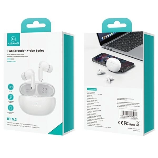 Sluchátka Bluetooth TWS 5.3 řady X-Don s duálním mikrofonem ENC černá