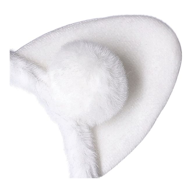 Plyšová čelenka s kočičíma ušima - bílá