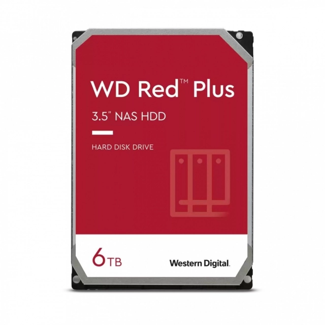 3,5palcový disk WD Red Plus 6TB CMR 256MB/5400 otáček za minutu