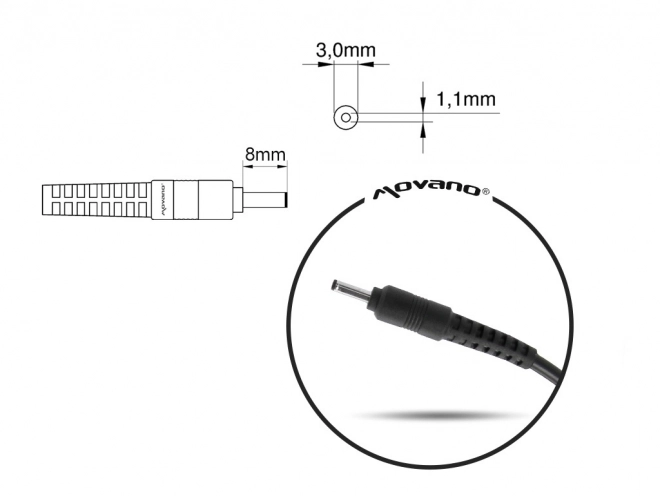 Nabíječka/nabíječka 19v 3,42a (3,0x1,1) - Acer 65W