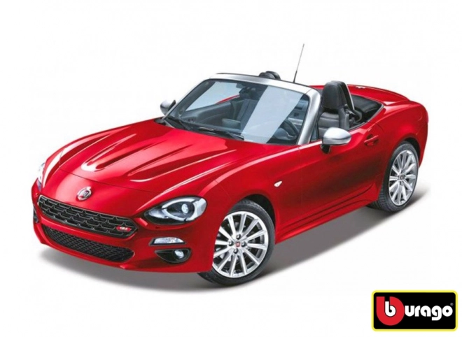 Bburago 1:24 Fiat 124 Spider červená 18-21083