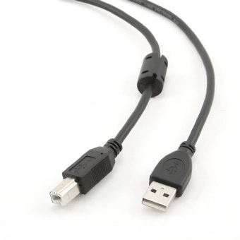 Kabel USB 2.0 typ AB AM-BM 4,5 m FERRYT černý