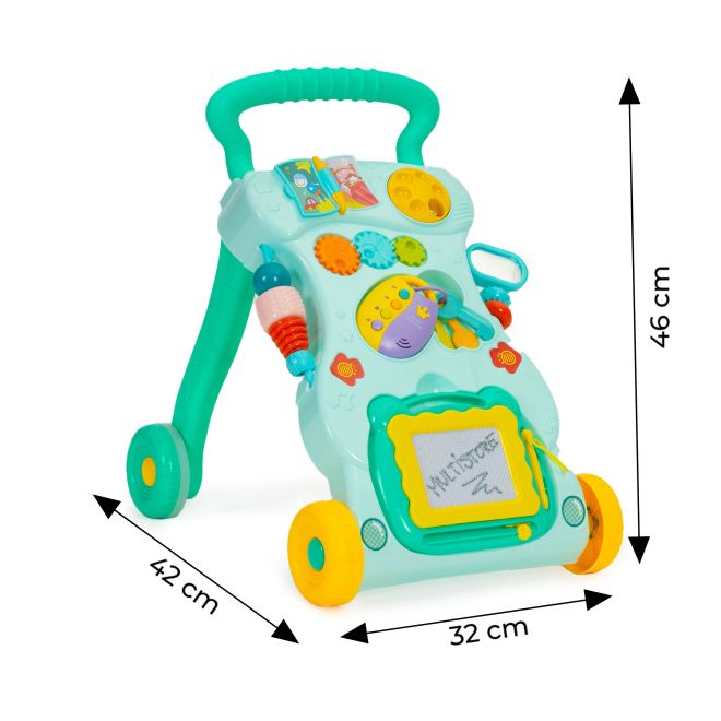 Dětské chodítko Pusher, interaktivní vozítko s popisem a zvuky