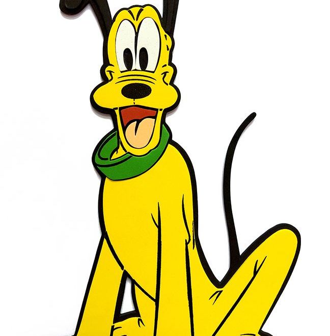 Mickey Mouse - Pluto - nástěnná dekorace (malá)