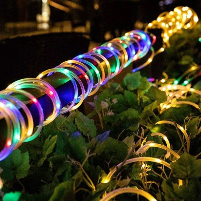 LED světelný barevný řetězec - 10 m, 100 LED