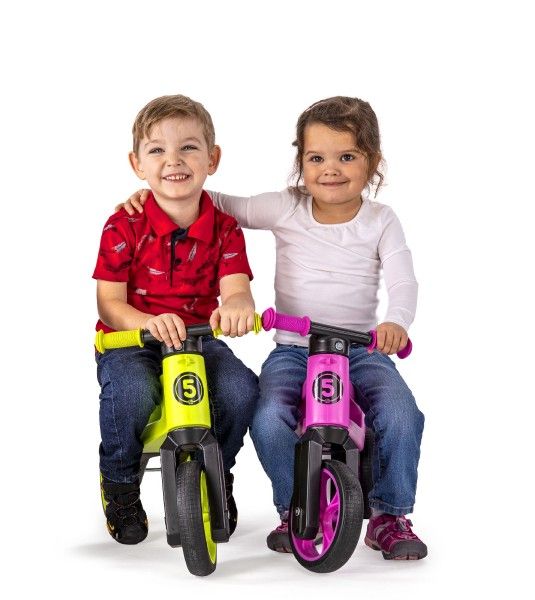 Dětské odrážedlo Funny Wheels Rider SuperSport 2v1 v krabici – Bílo-tyrkysové