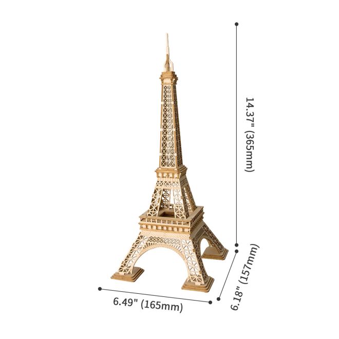 Eiffelova věž - 3D dřevěná stavebnice