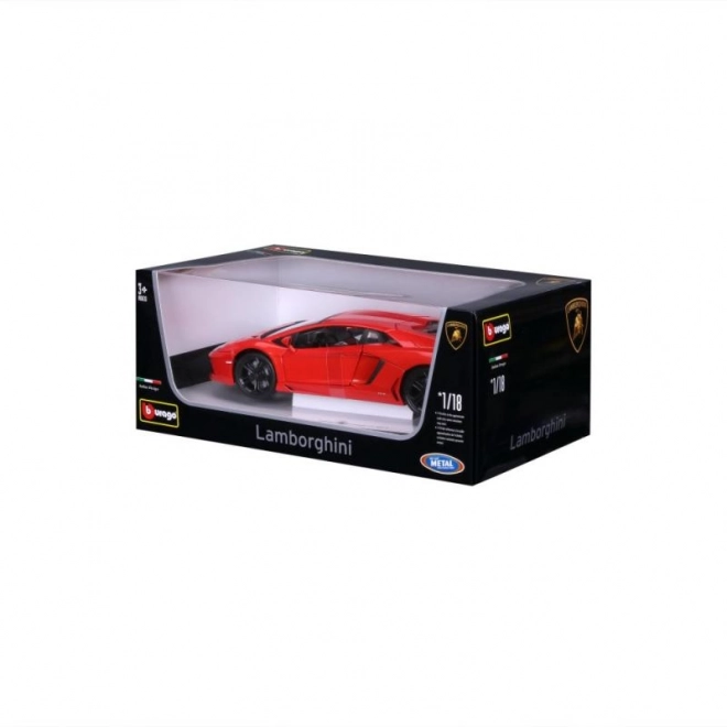 Bburago Lamborghini Aventador 1:18 oranžová 18-11033