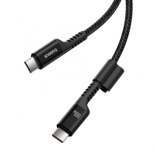 Rychlonabíjecí kabel USB-C na USB-C Baseus Fish-Eye 100W, 1 m (černý)