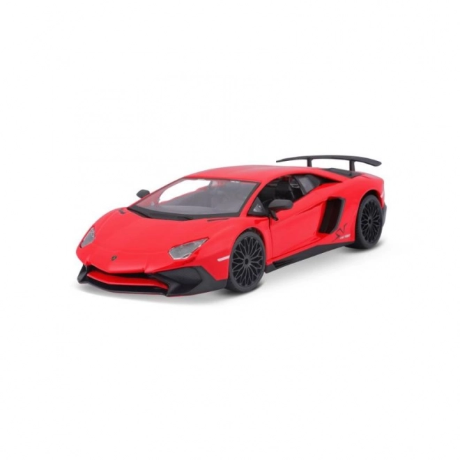 Kovový model Bburago Lamborghini Aventador červený 1:24