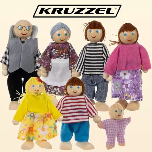 Miniaturní panenky - 7 ks. Kruzzel 19764