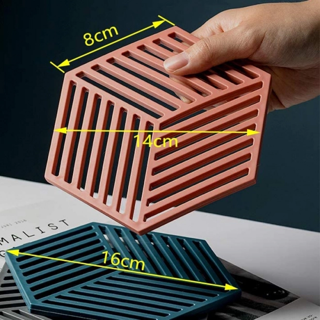 Podložka pod horké nádoby Zone Hexagon – Cihlová