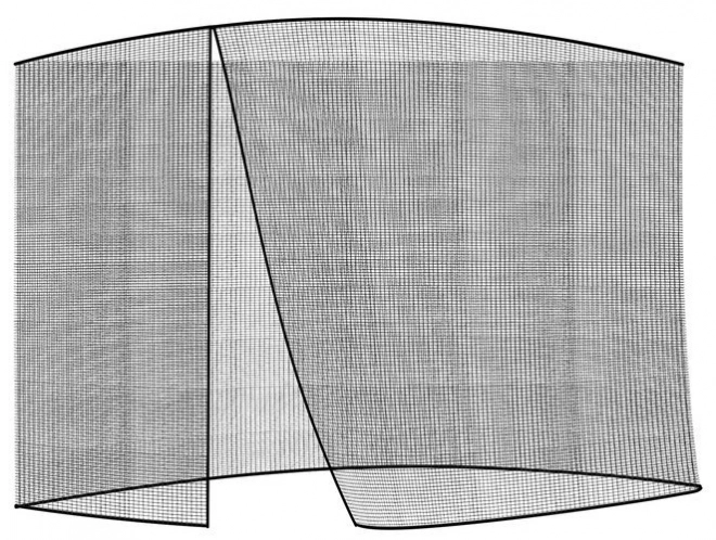 Zahradní deštník moskytiéra 3m - černá