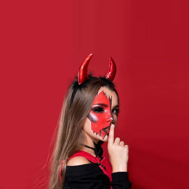 Čelenka ďábelské rohy halloween karneval
