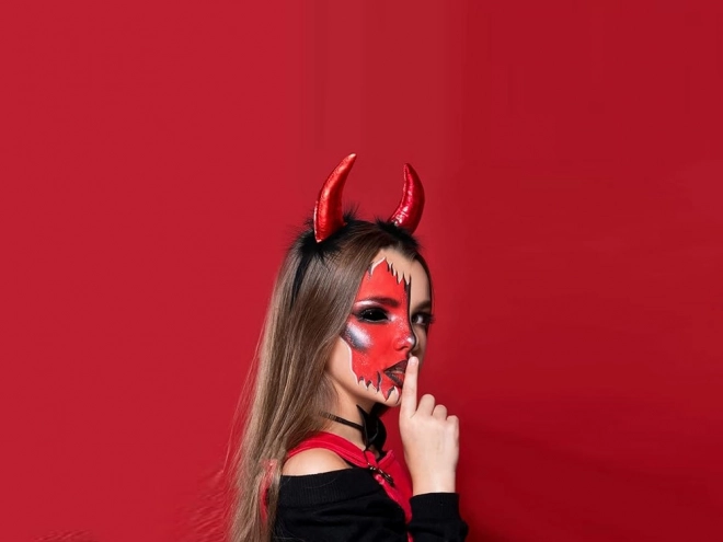 Čelenka ďábelské rohy halloween karneval