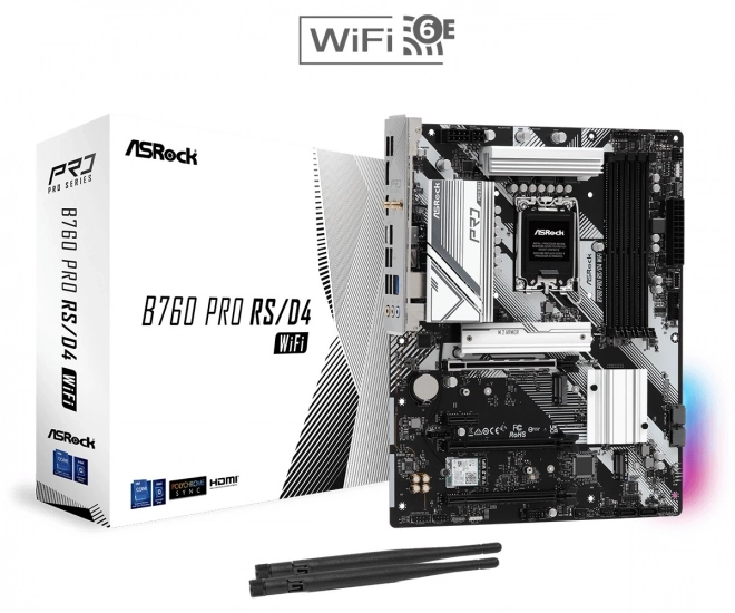 Základní deska B760 Pro RS/D4 WIFI s1700 4DDR4 DP/HDMI ATX