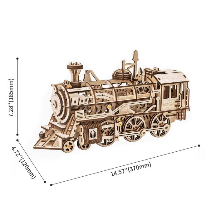 Lokomotiva - 3D dřevěná stavebnice