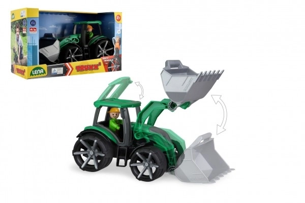 Auto Truxx 2 traktor se lžící plast 32cm s figurkou v krabici 37x22x16cm 24m+