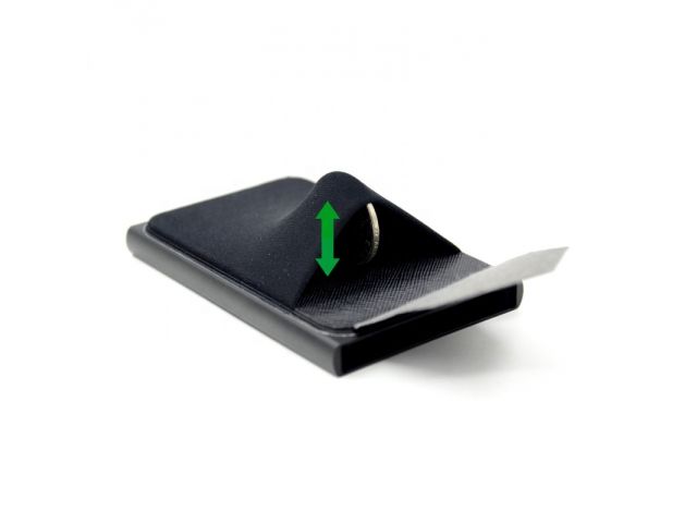 Hliníkové peněženkové pouzdro na karty RFID – Černé