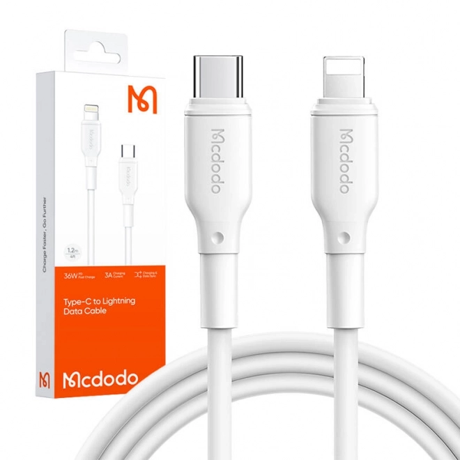 Kabel USB-C na Lightning Mcdodo CA-7280, 1,2 m (bílý)