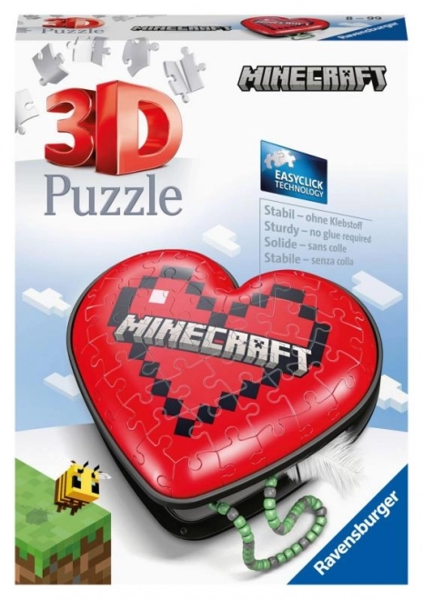 Srdce Minecraft 54 dílků