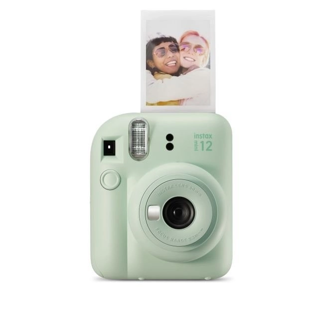 Instax mini 12 BIG BUNDLE (fotoaparát + pouzdro + album) zelený