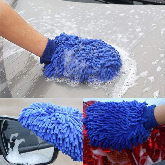 Rukavice z mikrovlákna na čištění vozu