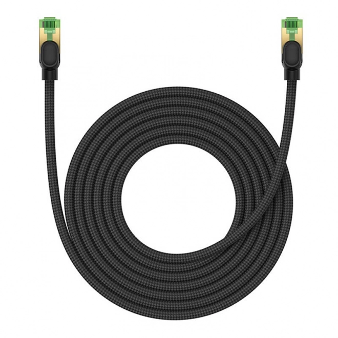 Opletený síťový kabel cat.8 Baseus Ethernet RJ45, 40 Gb/s, 5 m (černý)