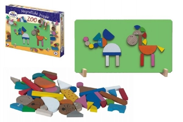 Magnetické puzzle ZOO v krabici 33x23x3,5cm