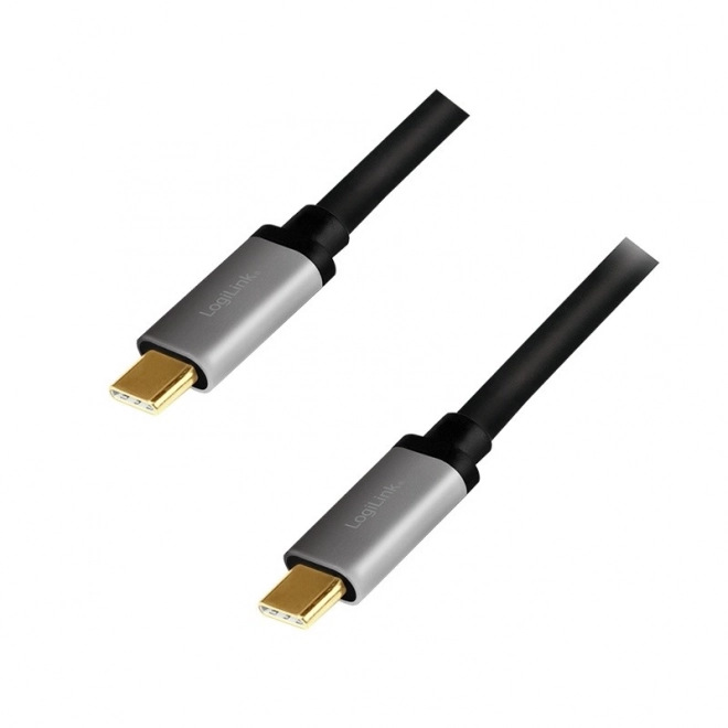 Kabel USB-C M/M, 4K/60 Hz, PD hliník 1m