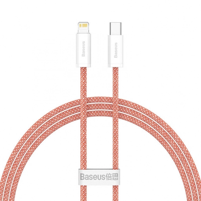 Kabel USB-C pro Lightning Baseus řady Dynamic, 20 W, 1 m (oranžový)