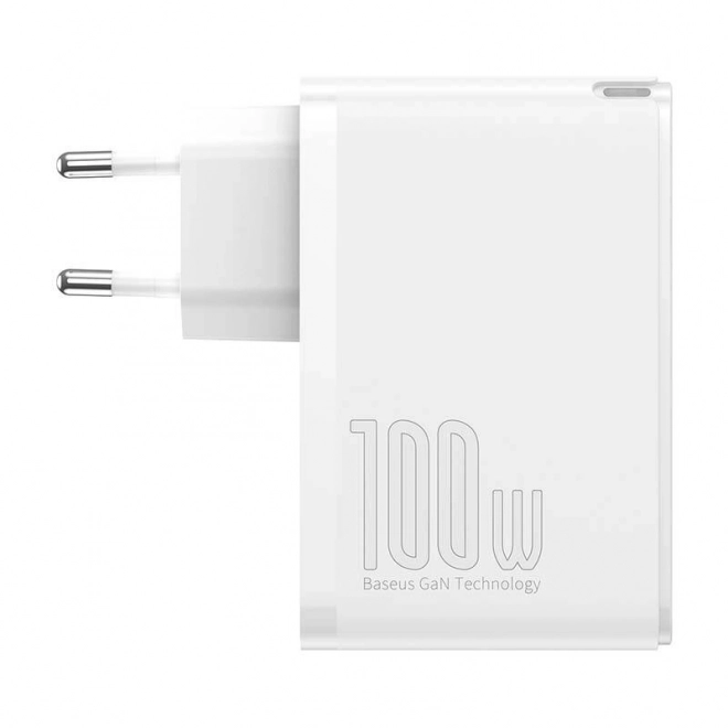 Cestovní nabíječka Baseus GaN2 Pro Quick 2x USB 2x USB-C, 100W, EU (bílá)