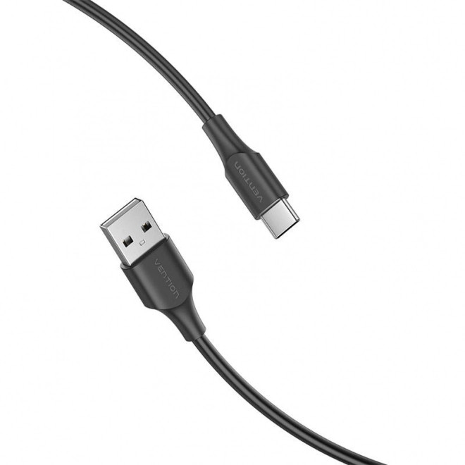 USB kabel USB 2.0 na USB-C pro rychlé nabíjení 0,25 m černý