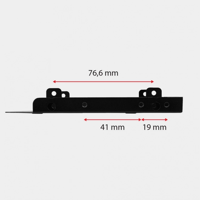 RHD-P25 Kovový rámeček pro montáž 2x 2,5" pevného disku do 3,5" nebo PCI pozice Černý