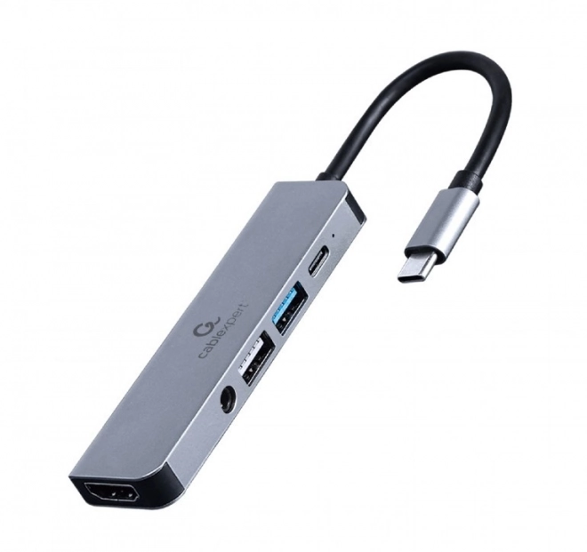 Adaptér USB-C 5 v 1, PD, HDMI, Audio, USB 3.1, USB 2.0