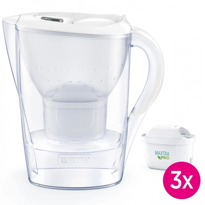 Filtrační konvice Marella 2,4 l + 3 kazety PRO Pure Performance bílá